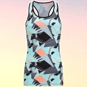 SWEATY BETTY All Day Racerback Tank Top Sz XXS Geometric Print